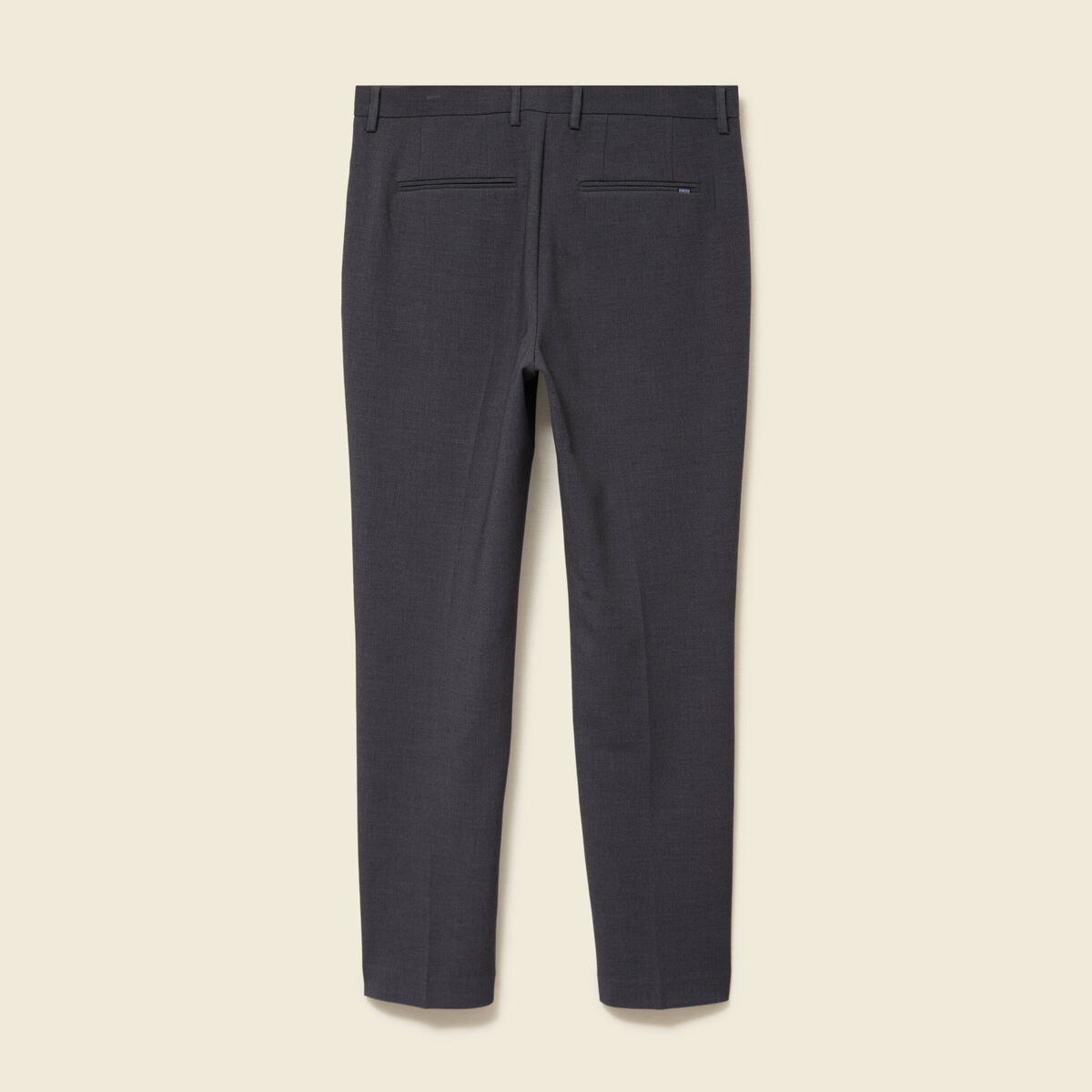 Pantalon slim cigarette gris fonc&eacute; homme