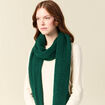 &Eacute;charpe tricot&eacute;e vert femme