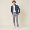 Pantalon chino straight bleu homme
