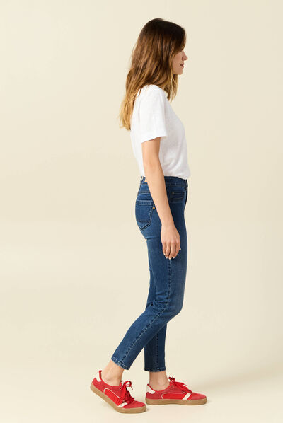 Jeans skinny 7/8ème denim stone femme