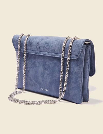 Sac bandoulière bleu femme
