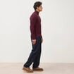 Pull col camionneur prune homme