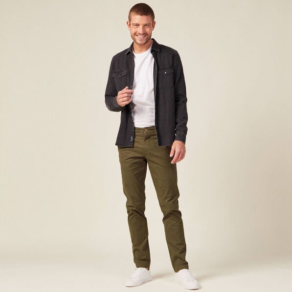 pantalon slim instinct chino taupe homme Pantalon slim Instinct chino taupe homme