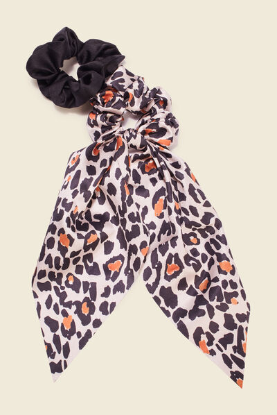 Lot 2 chouchous multicolore femme