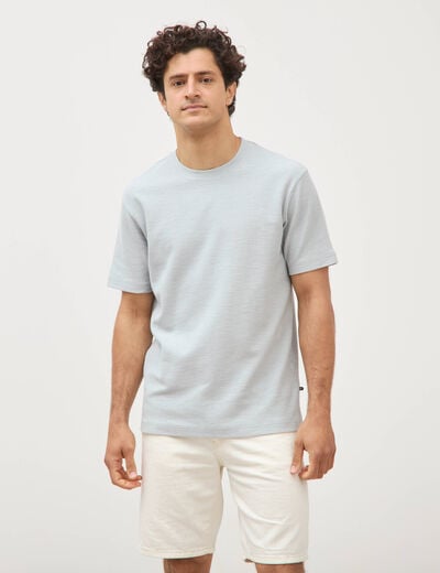 T-shirt manches courtes gris clair homme