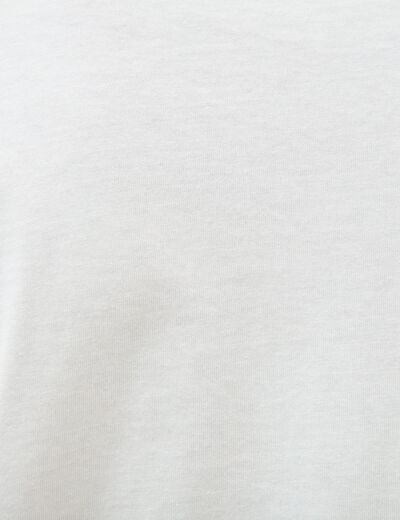 T-shirt en coton ecru homme