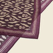 Foulard en coton marron fonc&eacute; homme