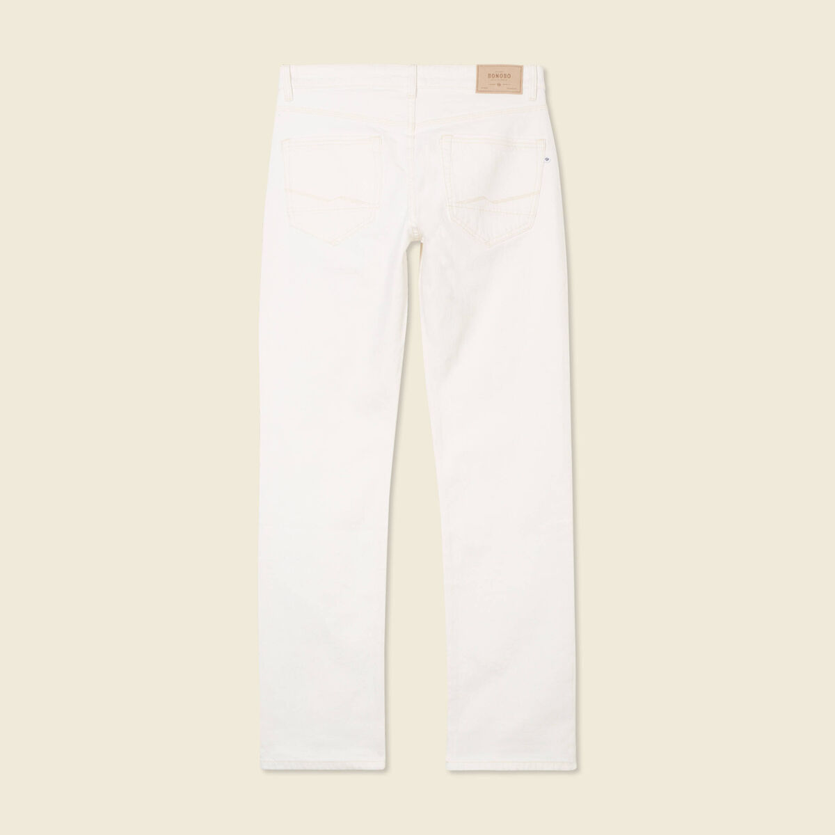 Jeans regular longueur 34 denim blanc homme