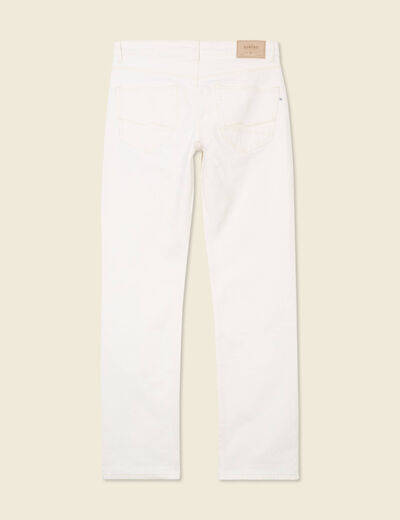 Jeans regular longueur 34 denim blanc homme