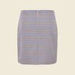 Jupe courte bleu femme