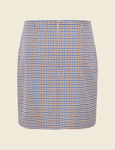 Jupe courte bleu femme