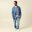 Blouson en jeans manches longues denim double stone homme