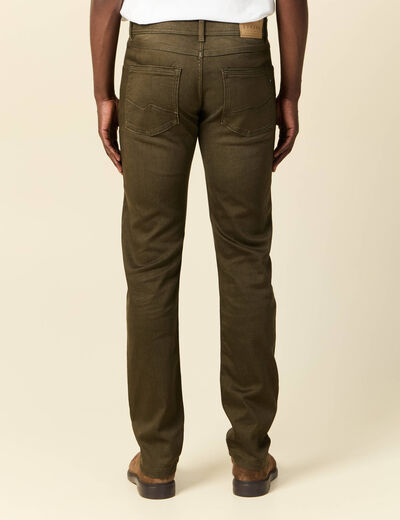 Jeans straight homme used L34 taupe homme