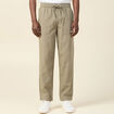 Pantalon chino à coulisse vert kaki homme