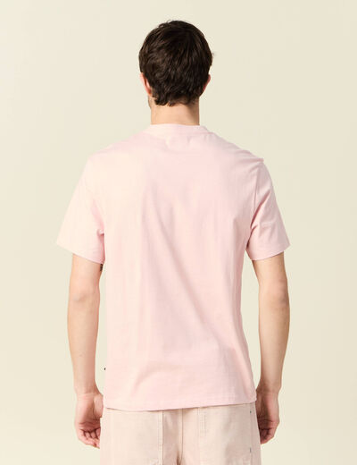 T-shirt manches courtes rose clair homme