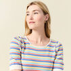 Pull manches courtes vert clair femme