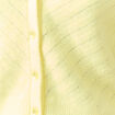 Gilet manches 3/4 jaune clair femme