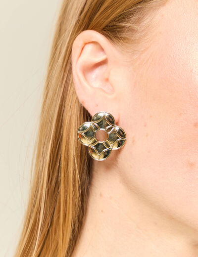 Boucles d'oreilles couleur or femme