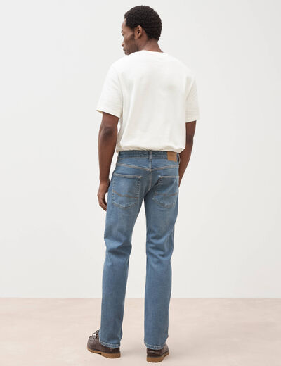 Jeans straight longueur 32 denim double stone homme