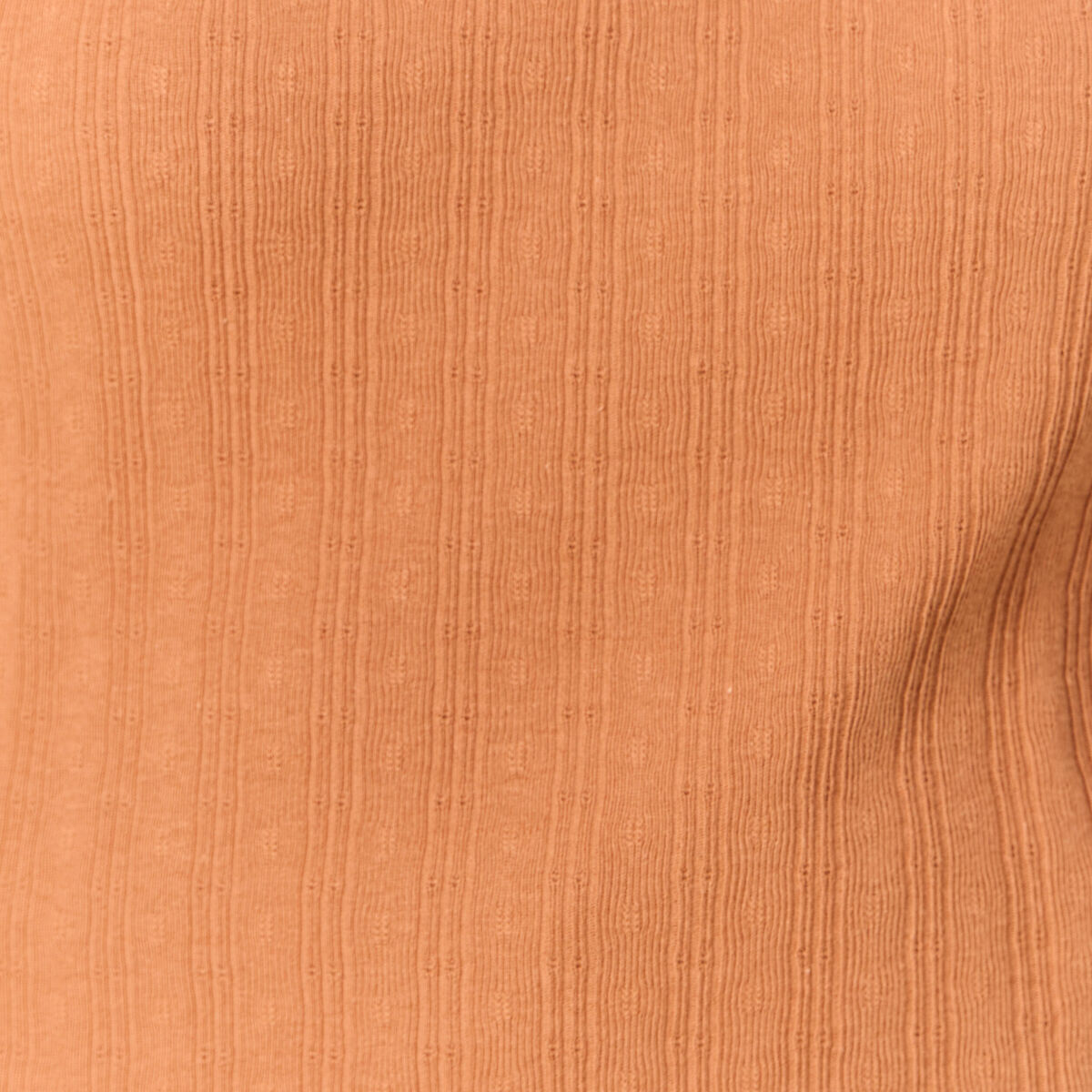 T-shirt manches courtes terracotta femme