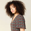 Robe longue éco-responsable noir femme