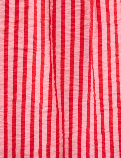 Top droit sans manches rouge femme
