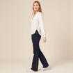 Blouse manches longues ecru femme