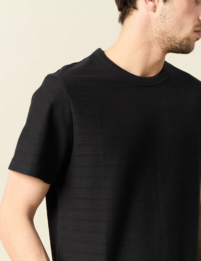 T-shirt manches courtes noir homme