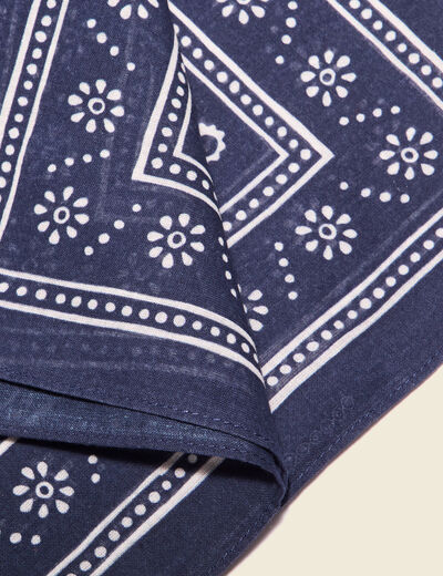 Foulard bleu marine homme