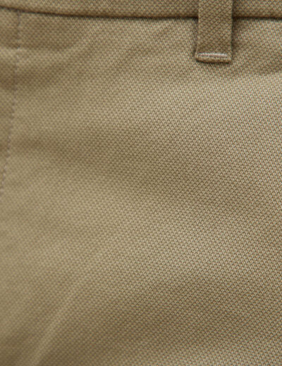 Pantalon chino slim taupe homme