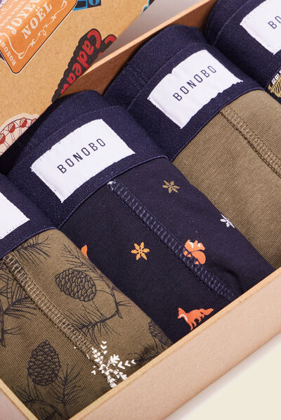 Lot 4 boxers multicolore homme