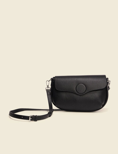 Sac à rabat noir femme