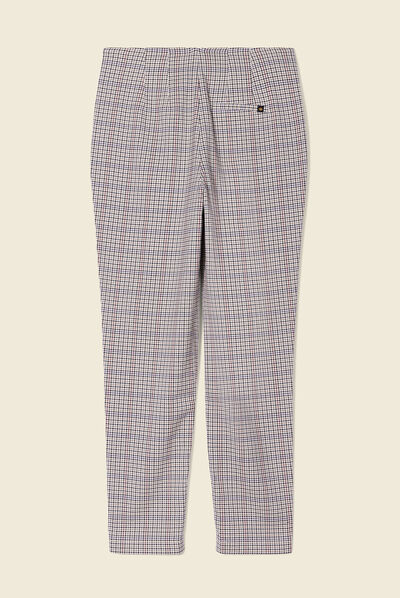 Pantalon carotte bleu marine femme