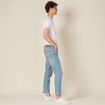 Jeans slim 5 poches denim bleach homme