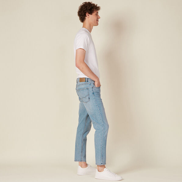 Jeans slim 5 poches denim bleach homme