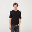 T-shirt en coton manches courtes noir homme
