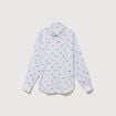 Chemise ample en coton manches longues multicolore femme