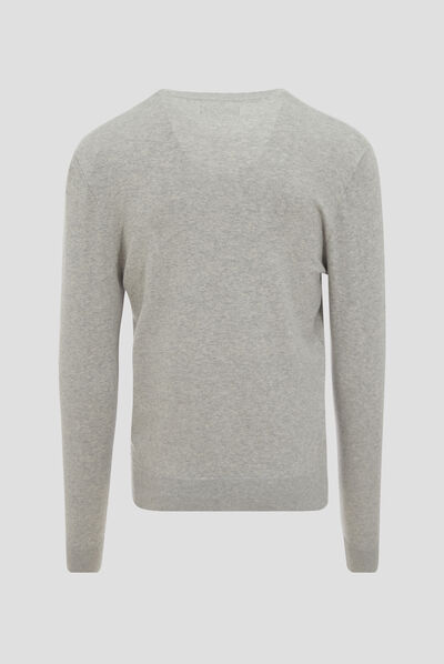 Pull manches longues gris foncé homme