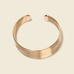Bracelet large couleur or femme