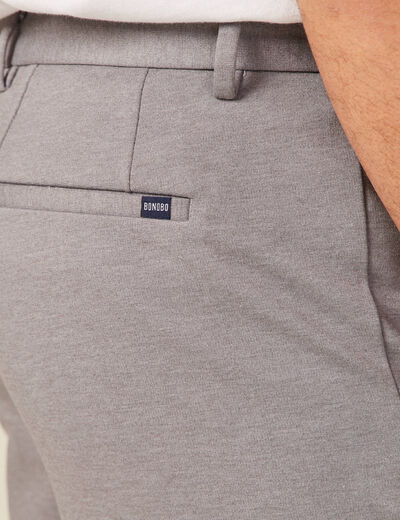 Pantalon chino slim gris homme