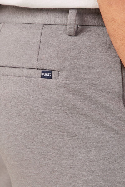 Pantalon chino slim gris homme