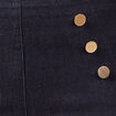 Jeans flare à pont denim brut femme