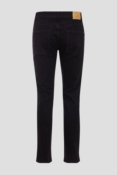 Jeans straight denim noir homme
