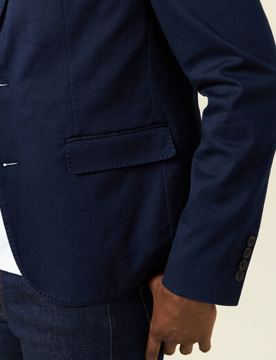 Veste esprit blazer droite bleu marine homme