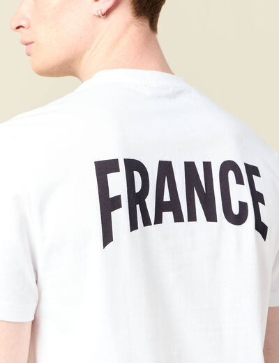 T-shirt manches courtes blanc homme