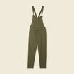 Salopette fluide boutonn&eacute;e vert fonc&eacute; femme