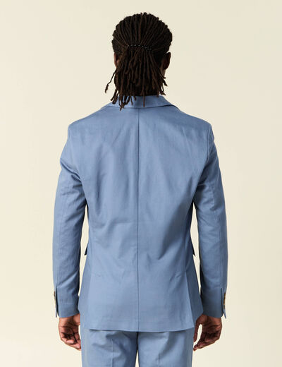 Veste blazer cintré bleu foncé homme