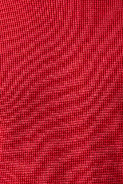 Pull manches longues col rond rouge foncé homme