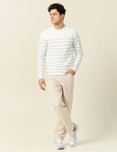 T-shirt manches longues vert clair homme