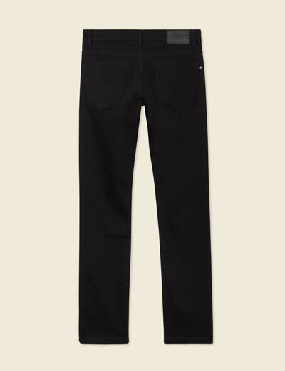 Jeans straight denim noir homme